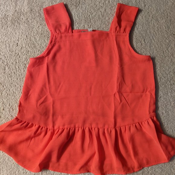 LOFT Tops - Square Neck Peplum Shell